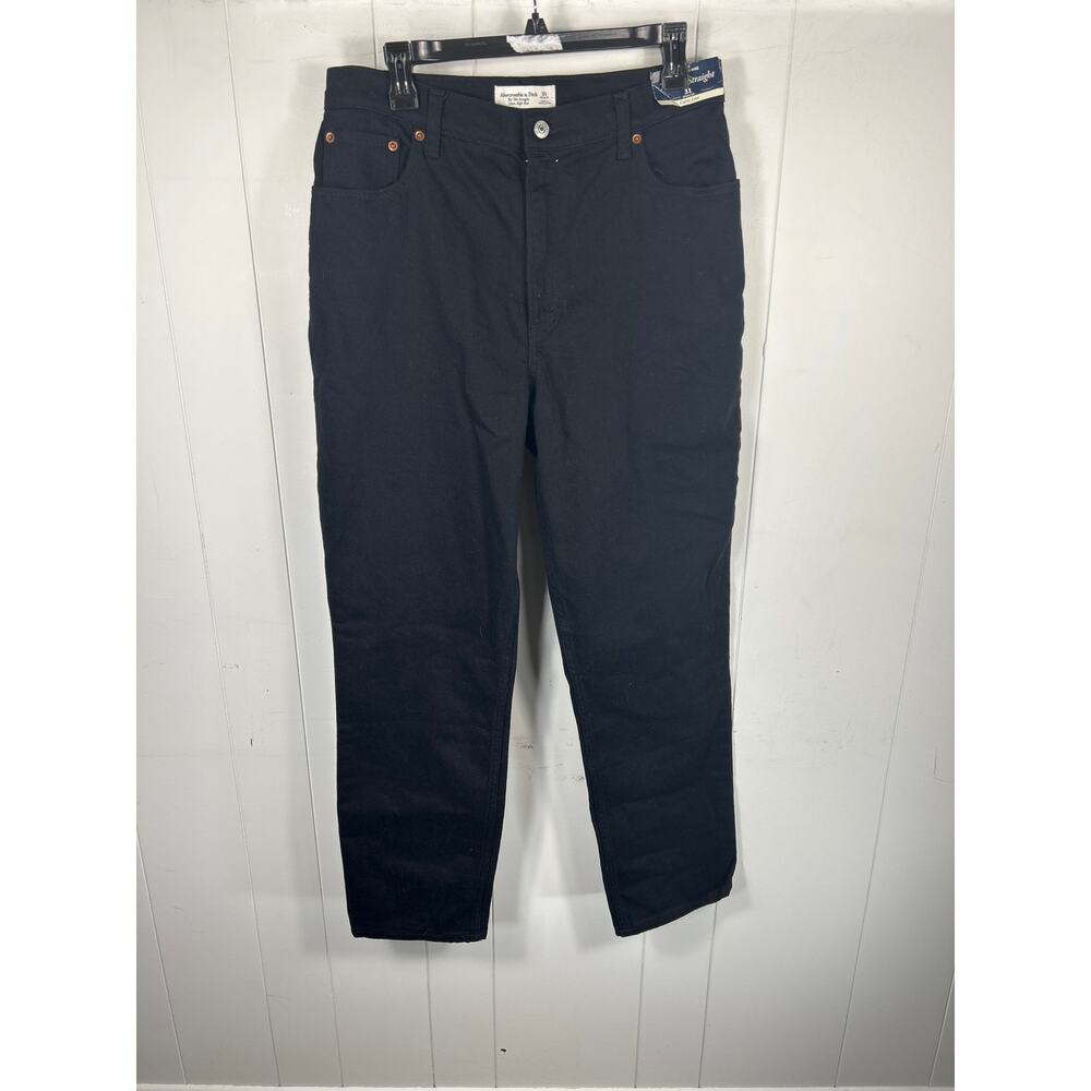 Abercrombie & Fitch Black Straight Leg Jeans - Picture 4 of 7